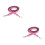 2Pcs Pink Double-Sided Wide Shoulder Strap Stylish Bag Sling Belt 7