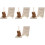 4Sets Rustic Beige Wood Wedding Guestbook Alternative Heart Decor 5