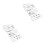 10Pièces Boucles Acier Serrées Ceinture Snorkeling Argent 4