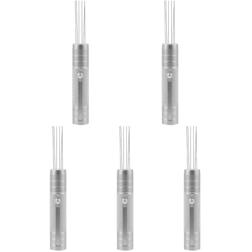 5Pcs Portable Silver Espresso Coffee Stirrer Powder Distribution Tool 2