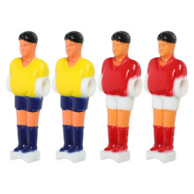 16St Foosball Figuren PVC Slijtvast Kleurrijk Vervanging Tafelvoetbal