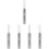5Pcs Portable Silver Espresso Coffee Stirrer Powder Distribution Tool 6