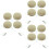 12Pièces Lingettes Réutilisables Khaki Pour Écrans Lunettes Faciles 5