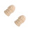 2St Beige Ananas Finials Handgesneden Kappen 10