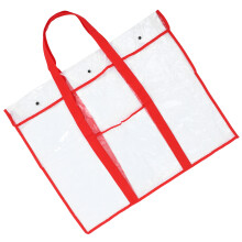 Rood Opbergmap Met PVC Materiaal En Handvat