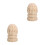 2St Beige Ananas Finials Handgesneden Kappen 7