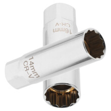 8St Universele Bougiedopsleutel 14Mm 3/8 Chroom Vanadium Staal