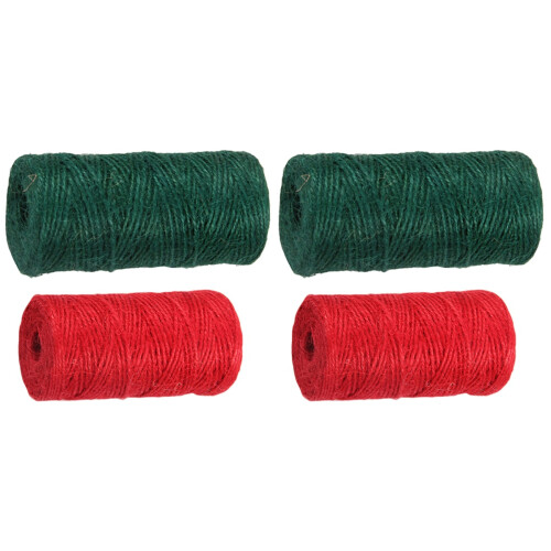 2 Pcs Twisted String For Decor Coloured Rope Crafting Jute Twine 1