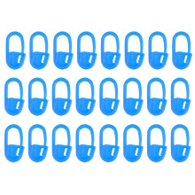 2000St Blauwe Plastic Haaksteek Markers Duurzame Breiclip Accessoires