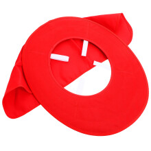 Rode Harde Helm Zonneklep Met Brede Klep En Nekbescherming
