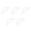 5Pcs Clear Acrylic Router Templates Kitchen Cutting Tools 9