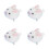 4St Wit Dierlijk Wind-Up Speelgoed Leuk Kindercadeau 11