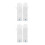 2Paren Stijlvolle Witte Polyester Handschoenen Met Strik 4