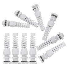30St Waterdichte Nylon Kabelwartel Met Draaibare Kabelbescherming Wit
