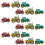 54St Kinderfeest Plastic Ringen PVC Vrachtwagen Speelgoed 2