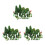 120St Plastic Mini Mix Groen Voor Diorama Craft Hobby Projects 4