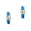 2Stk Kinderuhr Cartoon PVC Strap Elastisch Dunkelblau 6