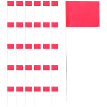 60St Multifunctionele Markering Vlaggen Rood Voor En