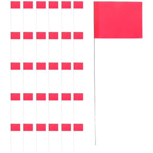 60St Multifunctionele Markering Vlaggen Rood Voor En