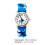 2Stk Kinderuhr Cartoon PVC Strap Elastisch Dunkelblau 8