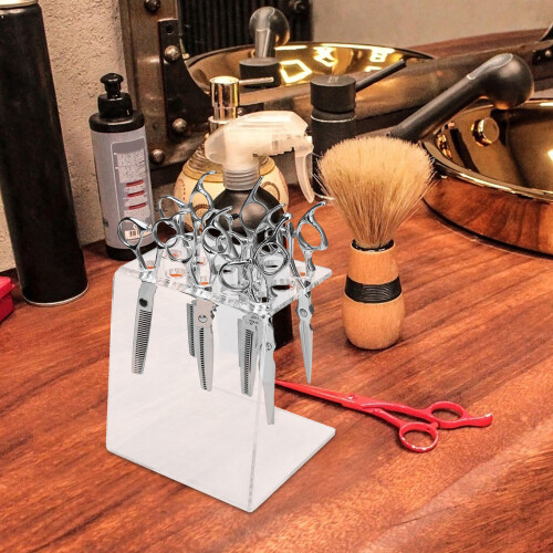 Acryl Schaarstandaard Transparant Compact Haarstylist Opslag 2