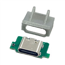 Porta de Carregamento USB-C Tipo C Faça Você Mesmo para Console Gameboy Micro-GBM, Peça de Reposição para Porta USB, Prata