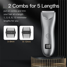 Trimmer Beard for Shaver Homme Beard Shaper Armpit Chest Hair Trimmer Professional Barber LED Display