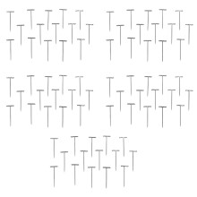 MILANO COLLECTION 75 Piece 5 Ct. Value Pack Premium Metal T-Pins for Hair Styling, Sewing, Wig Making, Mannequin Heads, Crafts- Silver