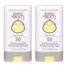 Baby Bum Mineral Sunscreen Face Stick - SPF 50 - UVA,UVB Face and Body Protection - Fragrance Free Safe for Sensitive Skin- Travel Size 0.45 Ounce (Pa