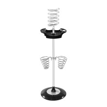 Haartrockner Ständer, Twisty Style Acryl Halter, Haartrockner mit Ablage, zwei Spiralhalter