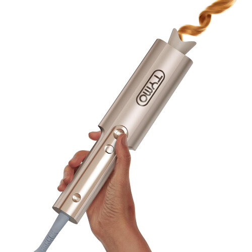 Upgraded Automatic Rotating Curling Iron - TYMO CurlPro Plus Long Barrel Curling Wand for Long Hair, Ceramic 1 Inch Hair Curler for Women, Anti-Scald,