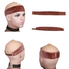 TOBBST Haarband für Damen, 2 Stück verstellbarer Haarband für Lace-Front, rutschfester Haarband (Hellbraun)
