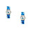 2Stk Kinderuhr Cartoon PVC Strap Elastisch Dunkelblau 2
