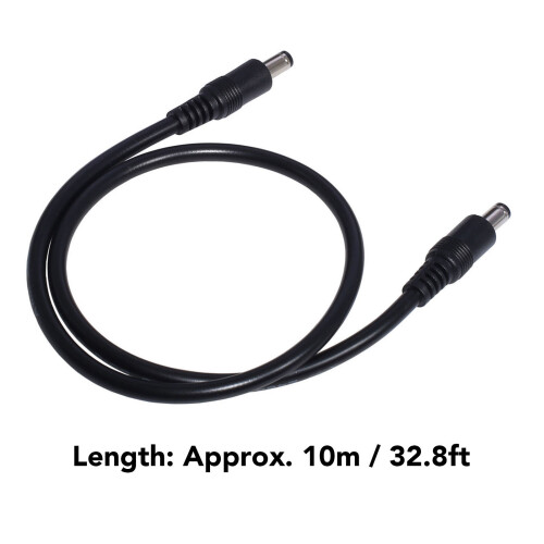 Cable DC macho a macho 10m 32,8ft goma cobre 1