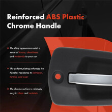 1Pair Exterior Outside Door Handle Trim Chrome for Freightliner Cascadia 18-24 A18-67004-004 A1867004005 A18-67004-006