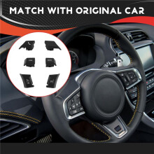 6Pcs/Set Car Steering Wheel Button Cover for XE XEL XF XFL F