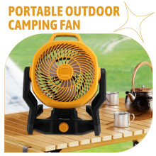 Portable Camping Fan Powered Desktop Floor Fan for DCB200 18V 20V Lithium Battery EU Plug
