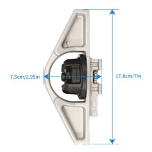 4 Pcs Car Cargo Anchor Bed Tie Down Anchors Bed Rail Cleats PT278-0C010 for Tundra 2007-2021 Tacoma 2007-2024