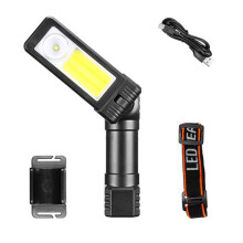Portable Work Light 6-Mode 360-Degree Led Charging -Mounted/Magnet Base Foldable Inspection Light for Car Repair A