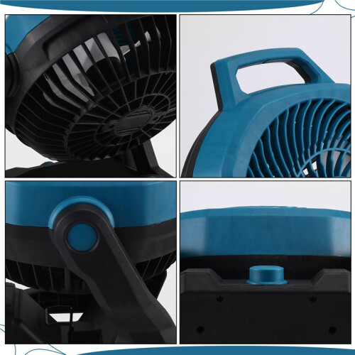 Portable Camping Fan Powered Desktop Floor Fan for  BL1830 Lithium Battery EU Plug 1