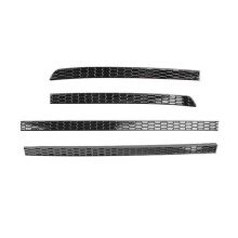 Honeycomb Style ABS Black Car Auto Accessories Rear Bumper Fog Light Lamp Cover Trims for R- 2022 2023