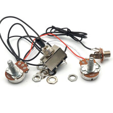 ST SQ Electric Guitar Wiring Harness Kit Prewired 500K Pots 3-Way Toggle for LP Style Guitars