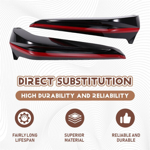 For   2022-2023 Car Front Bumper Side Corner Spoiler Splitter Guard Decor 1