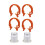 6Pcs Retainer Clip for  Caliber Transfer Case Shift Cable Fastener Gearbox Shifter Linkage  68018106AA 1