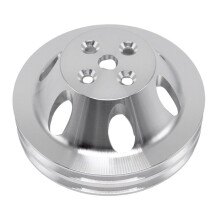 Aluminum Alloy Block Double Water Pump Pulley for Chevy SWP BBC 396 454 2 SWP Short Water Pump