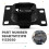 Engine Motor Transmission Mount Engine Mount 98AB7M121PB 1133020 for  Focus 1998 - 2007 5