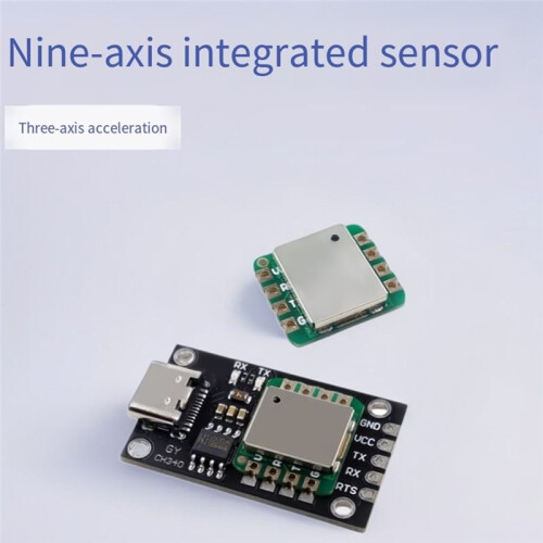 9 Axis Sensor Three Axis Acceleration Gyroscope Magnetic Field Attitude Angle Serial Port IIC Output for  A 1