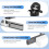 Slidable Skateboard Bear Car Interior Control Screen Decoration for  Model Y/3/ 2017-2026 Accessories 5