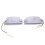 2pcs White Retro Front  Lamp Grill LED Light for  Truck Lorry Front Double Burner Style Indicator Light 3