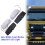2pcs White Retro Front  Lamp Grill LED Light for  Truck Lorry Front Double Burner Style Indicator Light 2